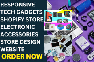 design tech accessories shopify store phone electronics gadgets website