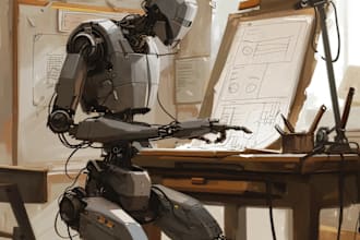 draw illustration gundam, transformer, robot, mecha
