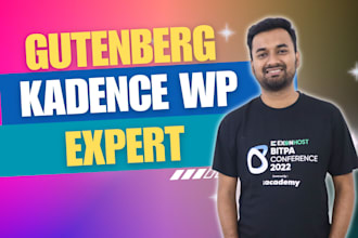 create a website using gutenberg and kadence wp