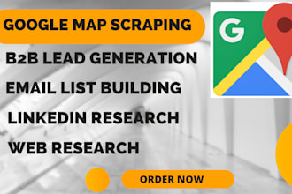 do b2b lead generation, google map scraping and email list