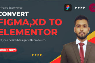 convert xd, figma to elementor