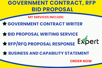find rfp, write bid proposal, winning government contract, rfq, respond to rfp