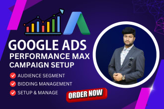 setup google performance max ads campaign and shopping ads