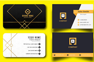 design luxury and professional and canva business cards in 24 hours