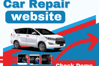 create a car repair website, car servicing website, auto repair website