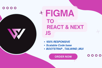 convert psd or figma to react or next js using tailwind css