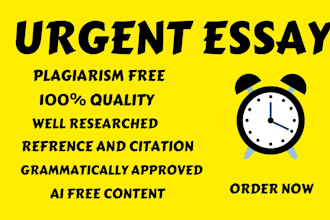 write and edit urgent essays