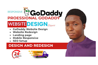 design,redesign and develop a professioal godaddy website
