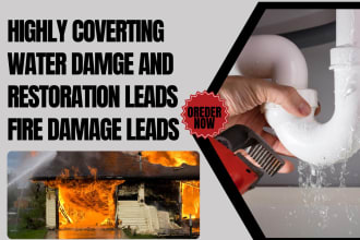 generate water damage restoration leads water mitigation leads fire damage leads