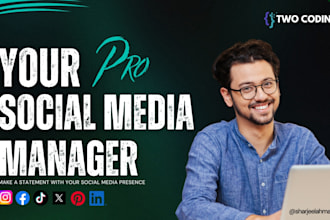 be your social media marketing manager and content creator