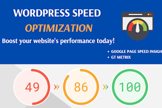 wordpress website speed optimization and fix page speed insights and gtmetrix