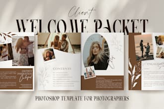 design a catalog, photography pricing guide, price list,