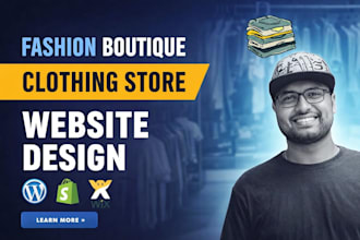 create a clothing website, boutique store, dropshipping