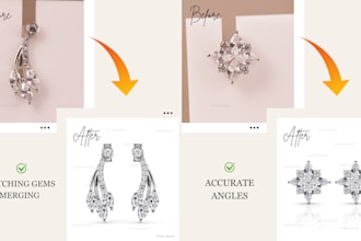 do any high end jewelry retouching jewelry photo retouching