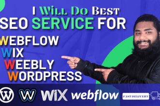 do best SEO for wix weebly wordpress webflow websites