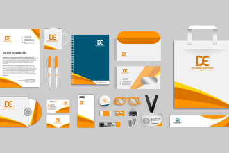 do 4 business cards with full stationery design