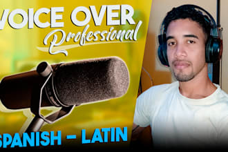 create a quality and professional voice over in spanish