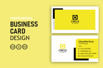design print ready qualified elegant  digital business card