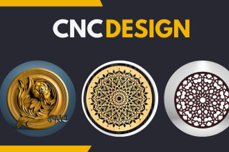make pattern, template, design for cnc and laser cutting