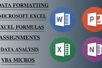 do perfect ms word , excel , excel assessment and powerpoint projects