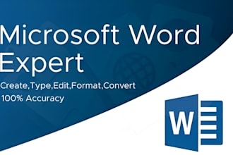 provide expert ms word document creation services