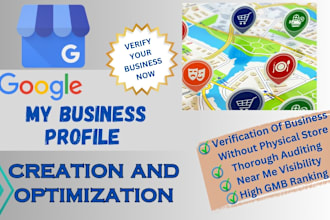 create google my business profile do local seo for  map citation and gmb ranking