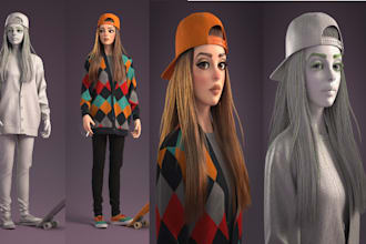 3d character modeling 3d cartoon design 3d character modeling 3d model 3d rig