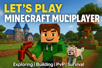 play minecraft with you and teach you throught the journey