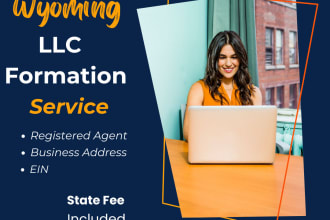 do wyoming, USA llc formation for non USA resident, state fee and ein included