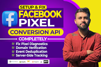 set up facebook pixel, conversion API, and ga4 via google tag manager