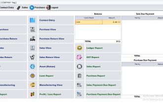 accounting software sales, purchase, account ledger