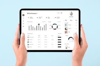 design stunning saas platform and dashboard UI UX design using figma
