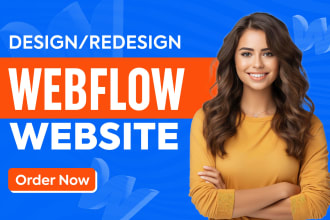 develop webflow website design, webflow landing page or figma to webflow expert