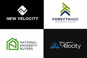 do brand real estate, interior, construction logo design