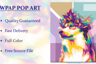 create a fantastic wpap pop art piece for your pet