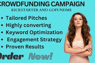 write a persuasive crowdfunding campaign pitch indiegogo, patreons kickstarter