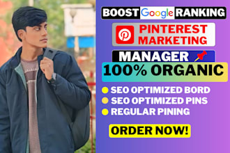 create pins and boards as a pinterest marketing manager