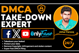send dmca take down notice to onlyfans , fb, reddit, ig, shopify, google