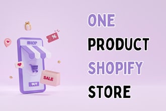 design one product shopify store dropshipping store shopify store