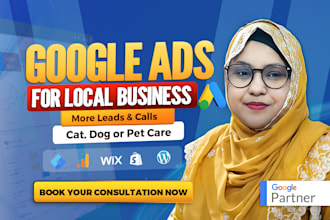 google ads to get more lead, call for cat, dog or pet care business