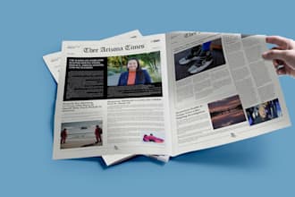 design a great print ad for magazine or newspaper