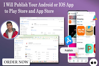 publish your android or IOS app to play store and app store