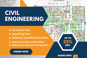 do a structural, hvac,electrical and as built drawings