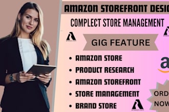 build amazon storefront, design amazon brand store and amazon storefront