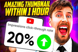 amazing thumbnails design for social media