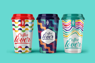 do creative paper cup packaging design