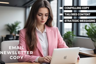 write your marketing emails or newsletters