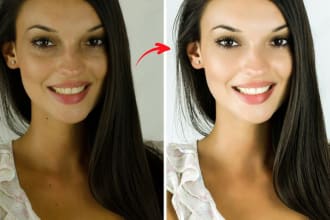 high end beauty portrait photo retouching