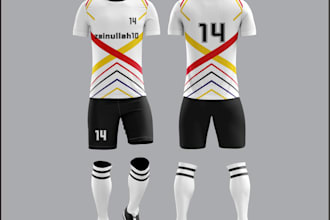 make the soccer uniform designs for you