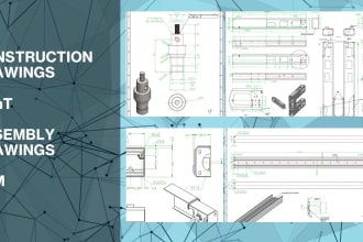 design your construction drawings in solidworks cad, dwg, dxf and pdf